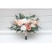Wedding Bouquets in White & Blush Pink | Faux Bridal & Bridesmaid Bouquets