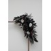 Flower Arch Arrangement in Deep Purple, Black, Silver & White | Faux Floral Archway for Wedding