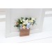 Pocket Boutonniere in Ivory, Yellow, Peach & Dusty Blue | Faux Flower Accessories