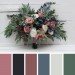 Wedding Bouquets in Dusty Rose, Mauve & Navy Blue | Faux Bridal & Bridesmaid Bouquets