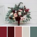 Wedding Bouquets in Burgundy, Blush Pink, Ivory & White | Faux Bridal & Bridesmaid Bouquets