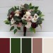 Wedding Bouquets in Burgundy, Dusty Rose & Cream | Faux Bridal & Bridesmaid Bouquets