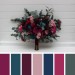 Jewel-Tone Wedding Bouquets in Emerald Green, Purple, Magenta & Teal | Faux Bridal & Bridesmaid Bouquets