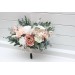 Wedding Bouquets in White & Blush Pink | Faux Bridal & Bridesmaid Bouquets