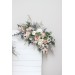  Flower arch arrangement in beige white gray blush pink colors.  Arbor flowers. Floral archway. Faux flowers for wedding arch. 5261