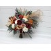 Wedding Bouquets in Rust, Burgundy & Ivory | Faux Bridal & Bridesmaid Bouquets