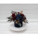 Burgundy navy blue dusty rose gold centerpiece. Table decor. Wedding flowers in box. 5090