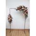 Flower Arch Arrangement in Rust, Burgundy & Ivory | Faux Arbor Flowers for Wedding Archway