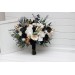 Black, Gold, and White Wedding Bouquets – Bridal and Cascading Faux Designs
