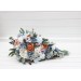 Spring & Summer Wedding Bouquets in White, Terracotta & Dusty Blue | Faux Bridal & Bridesmaid Cascading Bouquets