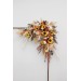 Flower Arch Arrangement in Orange, Rust & Beige with Pampas Grass | Faux Wedding Arch with Sunflowers
