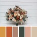 Wedding Bouquets in Orange, Rust & Peach | Faux Bridal & Bridesmaid Bouquets