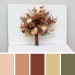 Wedding Bouquets in Cinnamon, Terracotta & Ivory | Cascading Bridal & Bridesmaid Faux Bouquets