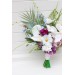 Exotic Wedding Bouquet in White, Blue & Magenta | Orchid & Calla Lily Bridal Bouquet for Beach Weddings