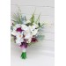Exotic Wedding Bouquet in White, Blue & Magenta | Orchid & Calla Lily Bridal Bouquet for Beach Weddings