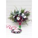 Wedding Bouquets in White, Blue, Magenta & Purple | Exotic Bridal & Bridesmaid Faux Bouquets
