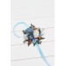Wedding Boutonnieres & Wrist Corsage in White, Terracotta & Dusty Blue | Faux Flower Accessories