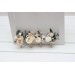 Wedding Boutonnieres & Wrist Corsage in Blush Pink & White | Faux Flower Accessories