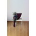 Aisle flowers in navy blue purple magenta teal scheme. Chair flowers. Sign flowers. Wedding flowers. Flowers for wedding decor. Jewel tone wedding theme. 5055