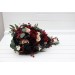 Burgundy, Black, Green, Beige, and Ivory Cascading Wedding Bouquets – Fall & Gothic Bridal Designs