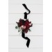 Wedding Boutonnieres & Wrist Corsage in Burgundy, Black, Green, Beige & Ivory | Faux Flower Accessories