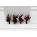 Wedding Boutonnieres & Wrist Corsage in Burgundy, Black, Green, Beige & Ivory | Faux Flower Accessories