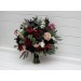 Burgundy, Black, Green, Beige, and Ivory Cascading Wedding Bouquets – Fall & Gothic Bridal Designs