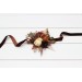 Wedding Boutonnieres & Wrist Corsage in Terracotta, Brown, Gold & Cream | Faux Flower Accessories