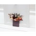 Pocket Boutonniere in Gray, Peach & Brown | Faux Flower Accessories