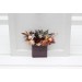 Pocket Boutonniere in Gray, Peach & Brown | Faux Flower Accessories