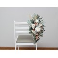 Aisle flowers in blush pink beige cream scheme. Chair flowers. Sign flowers. Wedding flowers. Flowers for wedding decor. 5132