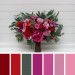 Jewel-Tone Wedding Bouquets in Magenta, Pink & Red | Faux Bridal & Bridesmaid Bouquets