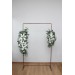Flower Arch Arrangement in White & Green | Faux Floral Archway for Wedding