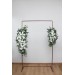 Flower Arch Arrangement in White & Green | Faux Floral Archway for Wedding