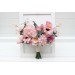 Small Bridal Bouquet in Dusty Pink & Blush Pink | Faux Silk Boho Wedding Flowers
