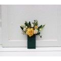 Pocket Boutonniere in Yellow & Green | Faux Flower Accessories