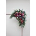 Flower Arch Arrangement in Jewel-Tone Colors | Faux Floral Archway for Wedding