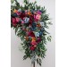 Flower Arch Arrangement in Jewel-Tone Colors | Faux Floral Archway for Wedding