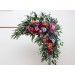 Flower Arch Arrangement in Jewel-Tone Colors | Faux Floral Archway for Wedding