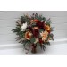 Cascading Fall Wedding Bouquet with Orchids & Dahlias | Faux Bridal & Bridesmaid Bouquets