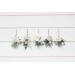 Set of 5 bobby pins in white color. Hair accessories. Hair pins. Flower accessories for wedding. 5288