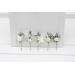 Set of 5 bobby pins in white color. Hair accessories. Hair pins. Flower accessories for wedding. 5288
