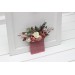 Pocket Boutonniere in Dusty Rose, Cream & Blush Pink | Faux Flower Accessories
