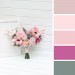 Small Bridal Bouquet in Dusty Pink & Blush Pink | Faux Silk Boho Wedding Flowers