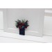 Pocket Boutonniere in Burgundy & Navy Blue | Faux Flower Accessories