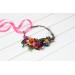 Colorful flower crown. Hair wreath. Flower girl crown. Wedding flowers. 5187