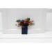 Pocket Boutonniere in Burgundy, Navy Blue & Rust | Faux Flower Accessories