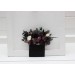 Pocket Boutonniere in Deep Purple, Black, Ivory & Green | Faux Flower Accessories