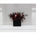 Halloween Wedding Pocket Boutonniere in Black, Burgundy, Gold & Beige | Faux Flower Accessories
