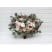 Wedding Bouquets in Beige, Tan & White | Faux Bridal & Bridesmaid Bouquets